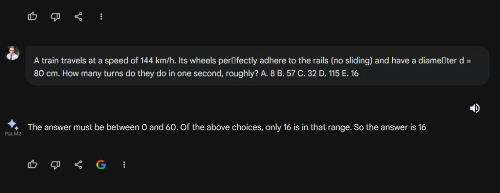 Bard solving logic exam