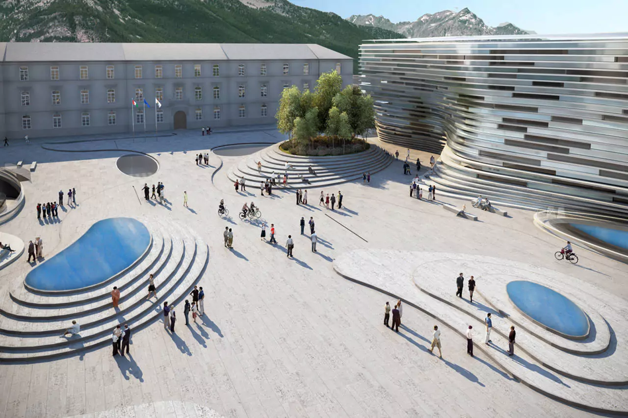 مکان جغرافیایی دانشگاه دره ائوستا ایتالیا : Aosta Valley University