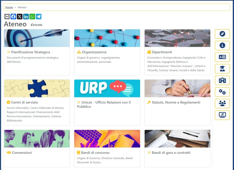 سایت دانشگاه کاسینو و لاتزیو جنوبی